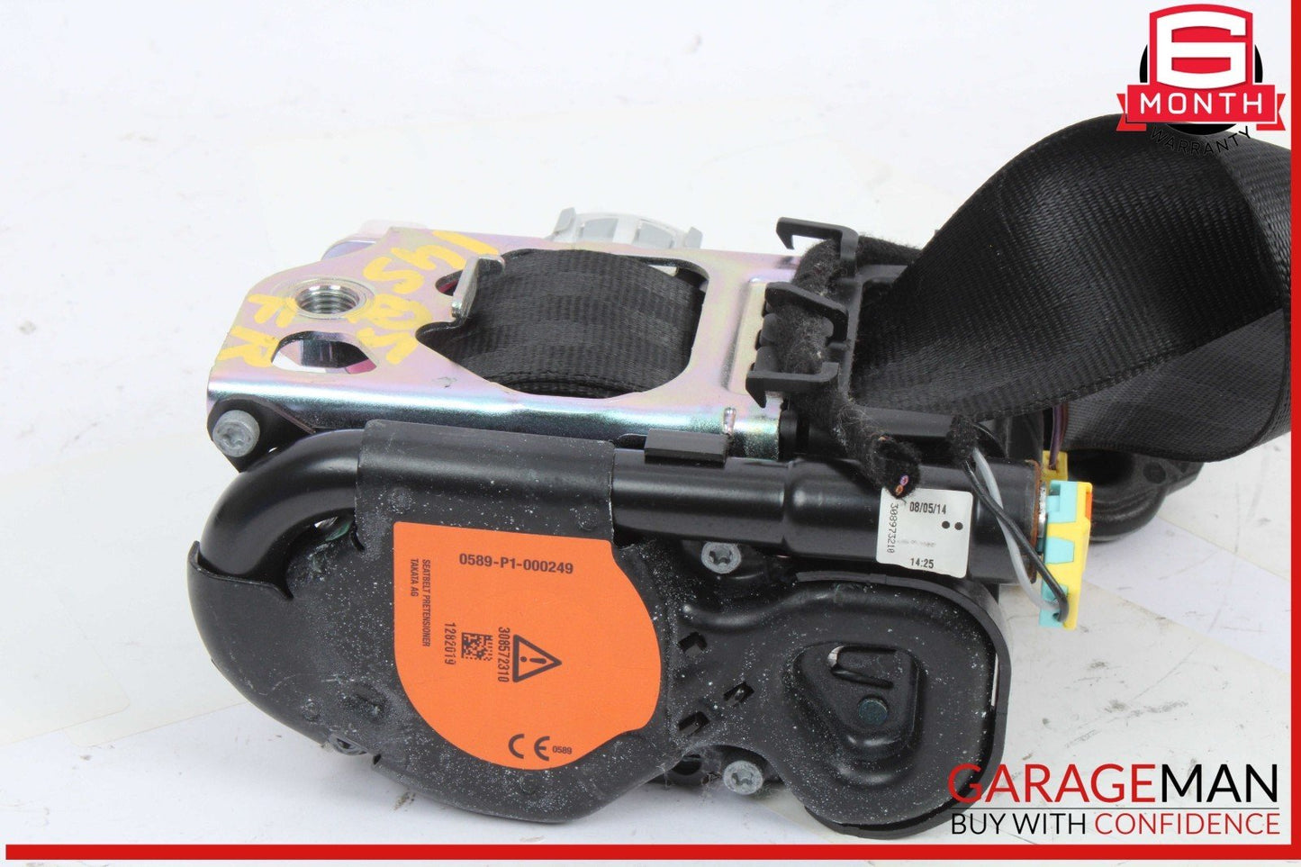 09-17 Audi SQ5 Q5 Front Right Passenger Side Seat Belt Seatbelt Black OEM