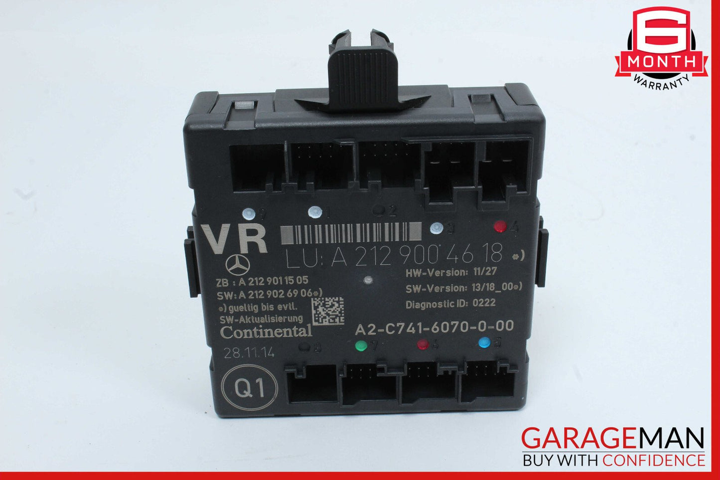 08-18 Mercedes W204 C250 E550 SLK250 Front Right Side Door Control Module OEM