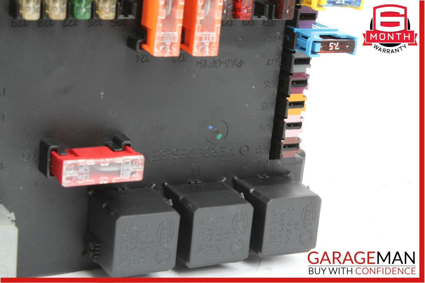 07-09 Mercedes S550 CL550 CL65 AMG Rear Trunk SAM Fuse Relay Box Module Assembly