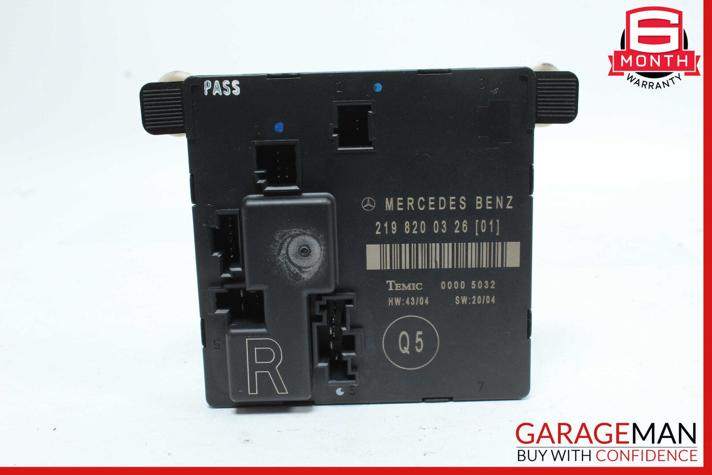 06-11 Mercedes W219 CLS500 Rear Right Door Control Module 2198200326 OEM