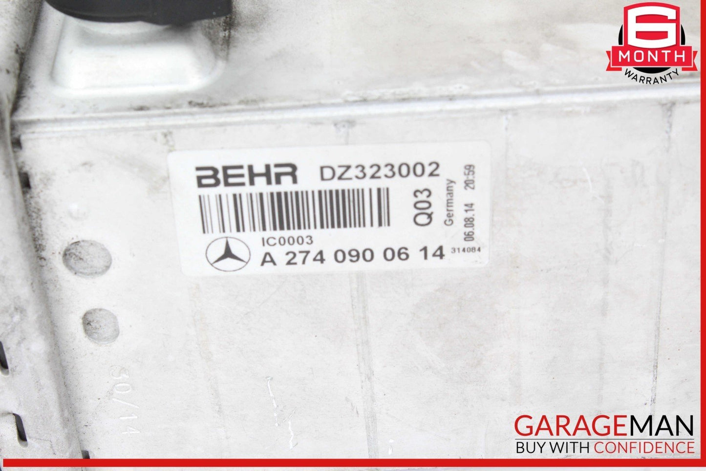 15-20 Mercedes W205 C300 GLC300 2.0L Engine Mounted Intercooler 2740900614 OEM