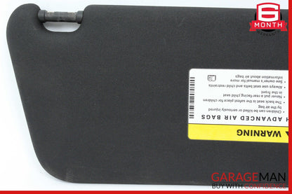 08-14 Mercedes W204 C350 Front Left Passenger Sun Visor Sunvisor Shade Black