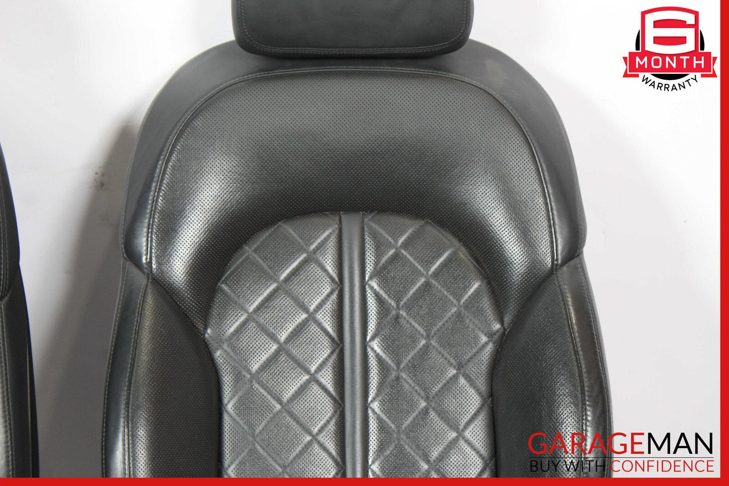 11-17 Audi A8 Front Complete Seat Cushion Cover Assy Set OEM