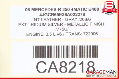 06-13 Mercedes W251 R350 GL450 Front Right Side Door Control Module OEM