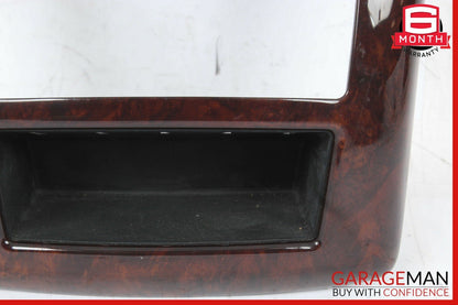 07-13 Mercedes W221 S400 S63 AMG Center Console Rear AC Control Trim Bezel Wood