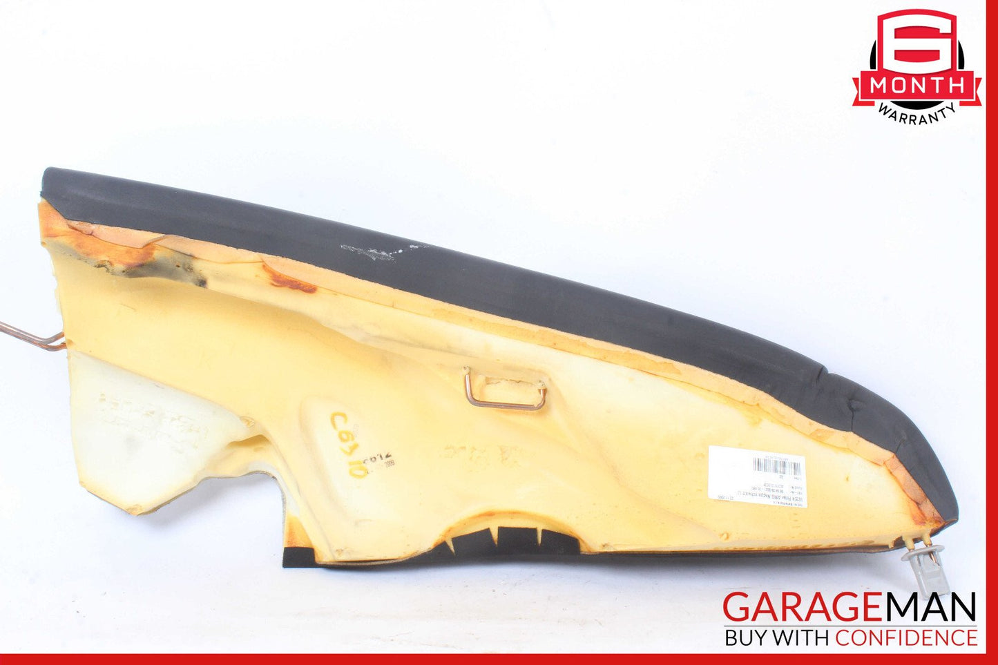08-14 Mercedes W204 C63 Rear Left Side Seat Side Bolster Black OEM