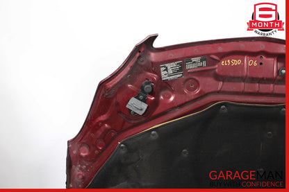06-11 Mercedes W219 CLS500 Front Hood Bonnet Cover Panel Assembly Red OEM