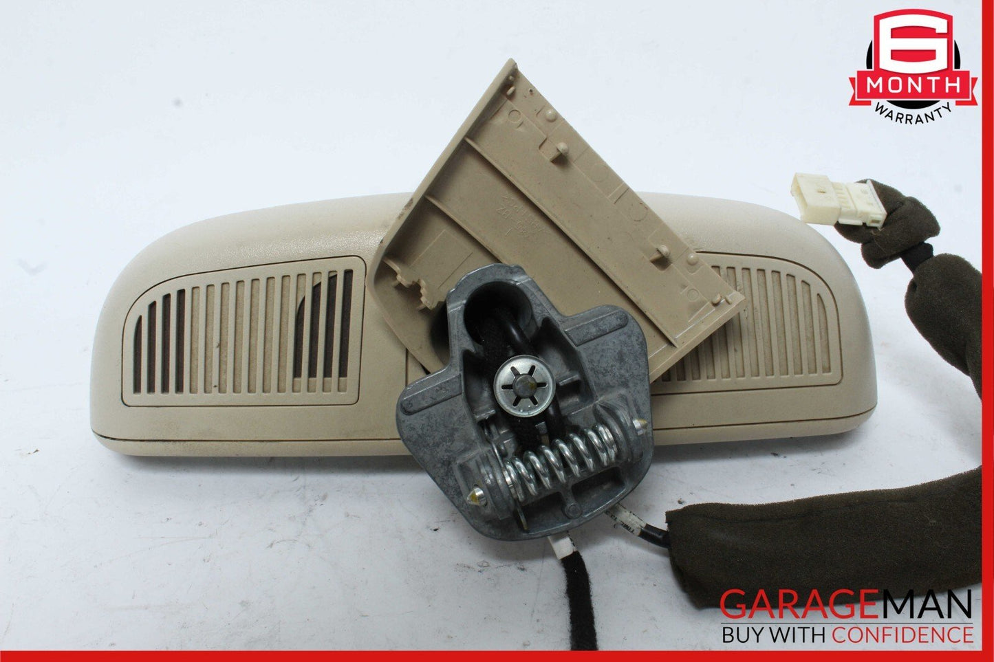 10-16 Mercedes C250 E350 E550 Front Top Upper Rear View Mirror Beige OEM
