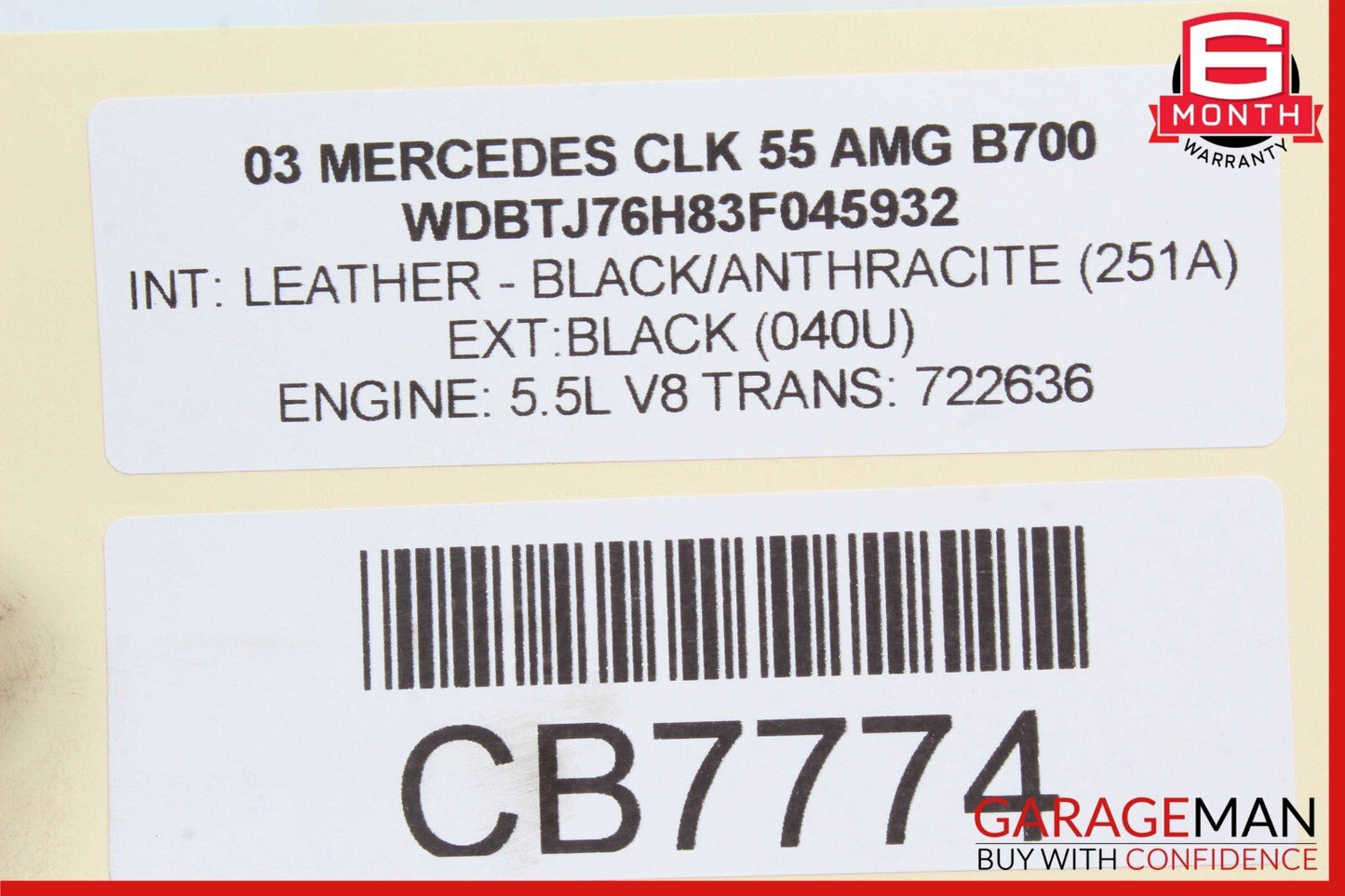 03-11 Mercedes W209 CLK55 AMG CLS350 A/C AC Air Conditioning Compressor Pump OEM