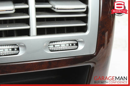 07-13 Mercedes W221 S550 Rear Center Console A/C AC Air Vent Trim Assembly Wood