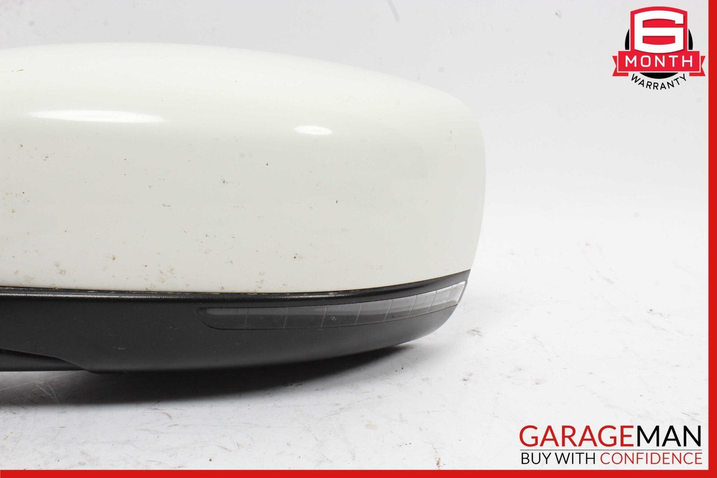14-17 Maserati Ghibli Front Left Side Mirror Door Rear View Black/White OEM