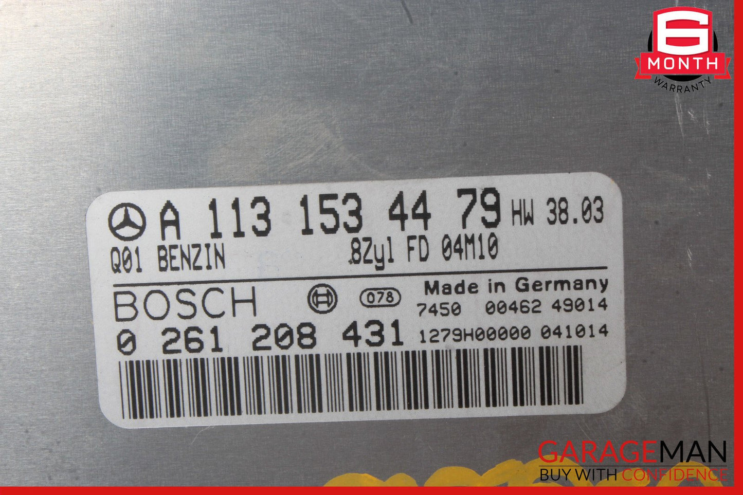 03-06 Mercedes W210 E500 CLK500 ECU Engine Control Module Unit 1131537679 OEM