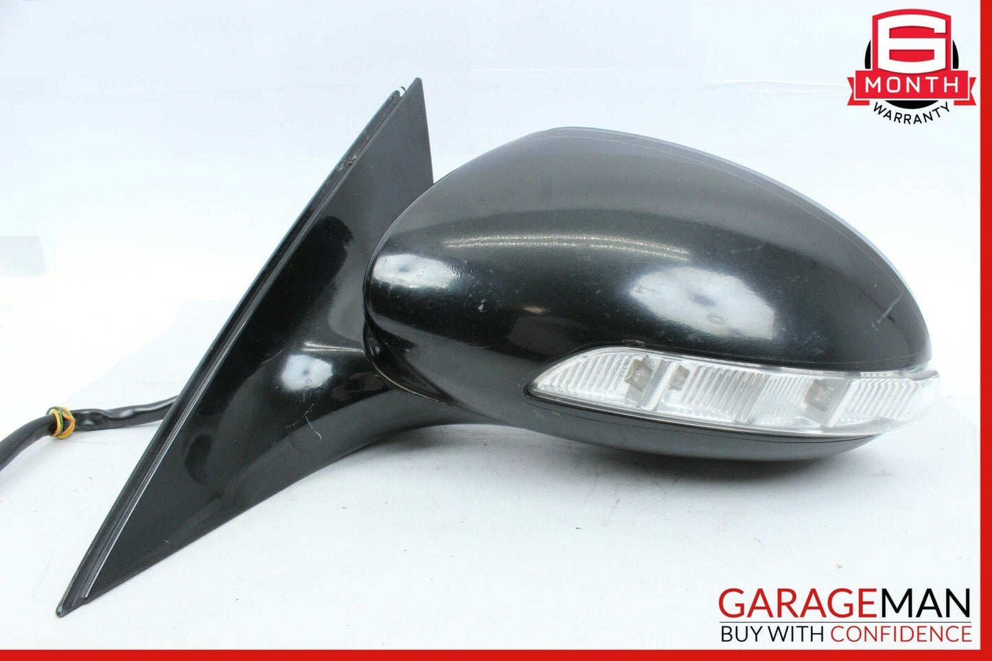 07-09 Mercedes W221 S550 S600 Front Left Side Mirror Door Rear View Black
