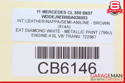 10-14 Mercedes W216 CL550 S550 Headlight Xenon High Beam Ballast Module OEM