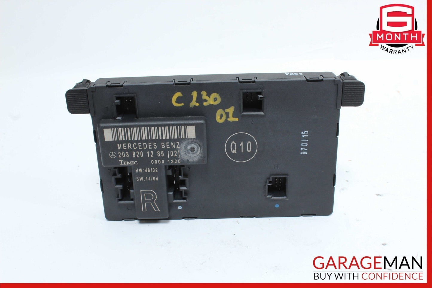 01-07 Mercedes W203 C230 Front Right Side Door Control Module 2038201285 OEM