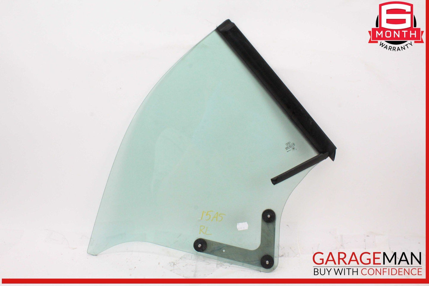 10-17 Audi A5 Convertible Rear Left Quarter Window Glass OEM