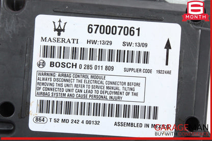 14-17 Maserati Ghibli Airbag Air Bag SRS Control Module Unit Bosch 670007061 OEM