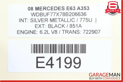 07-09 Mercedes W211 E63 Parking Distance Control Module 2115459232 OEM