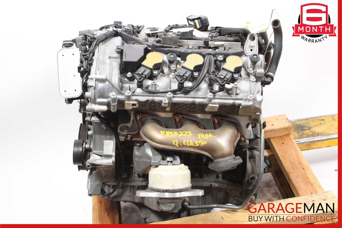 10-12 Mercedes X204 GLK350 3.5L M272 Engine Motor Block Assembly 140k