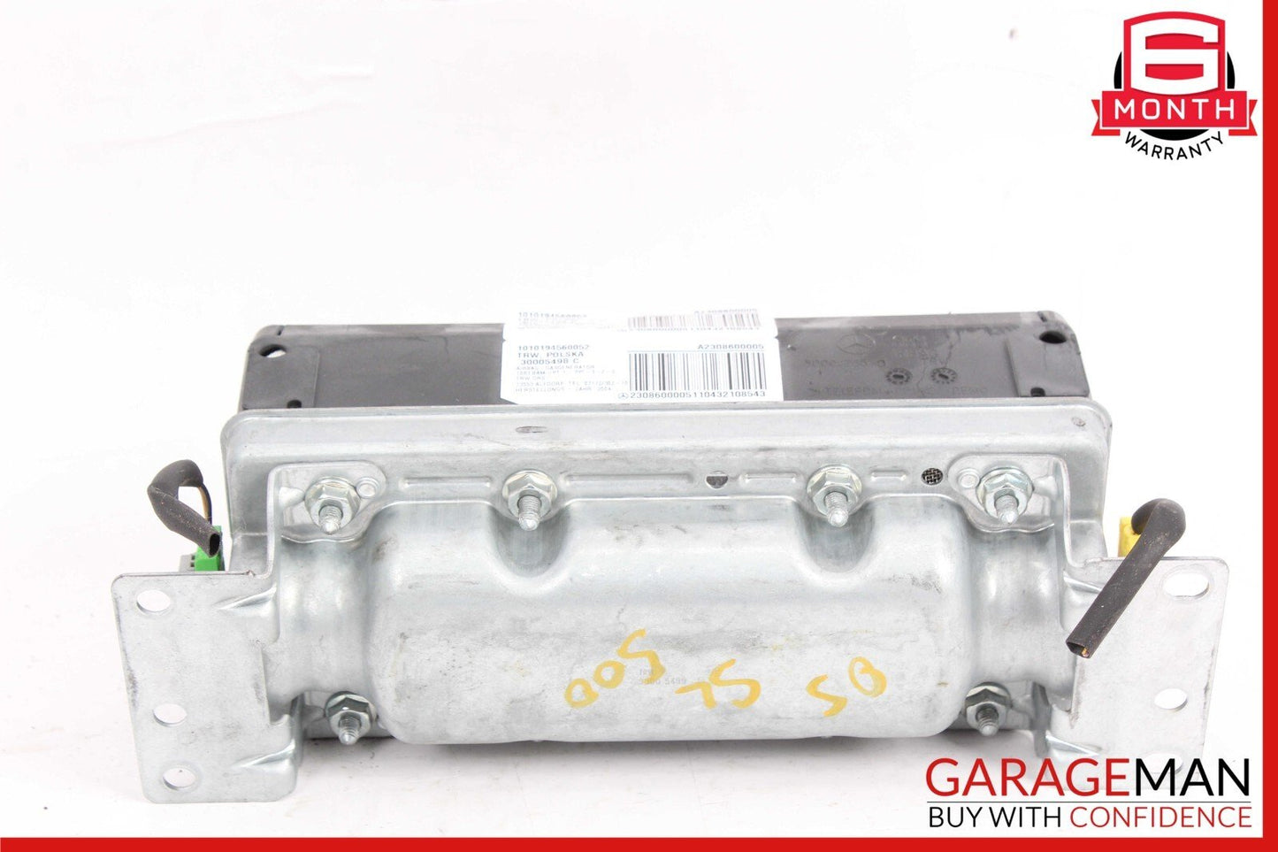 03-12 Mercedes R230 SL500 SL550 SL65 Front Passenger Side Dash Airbag Air Bag