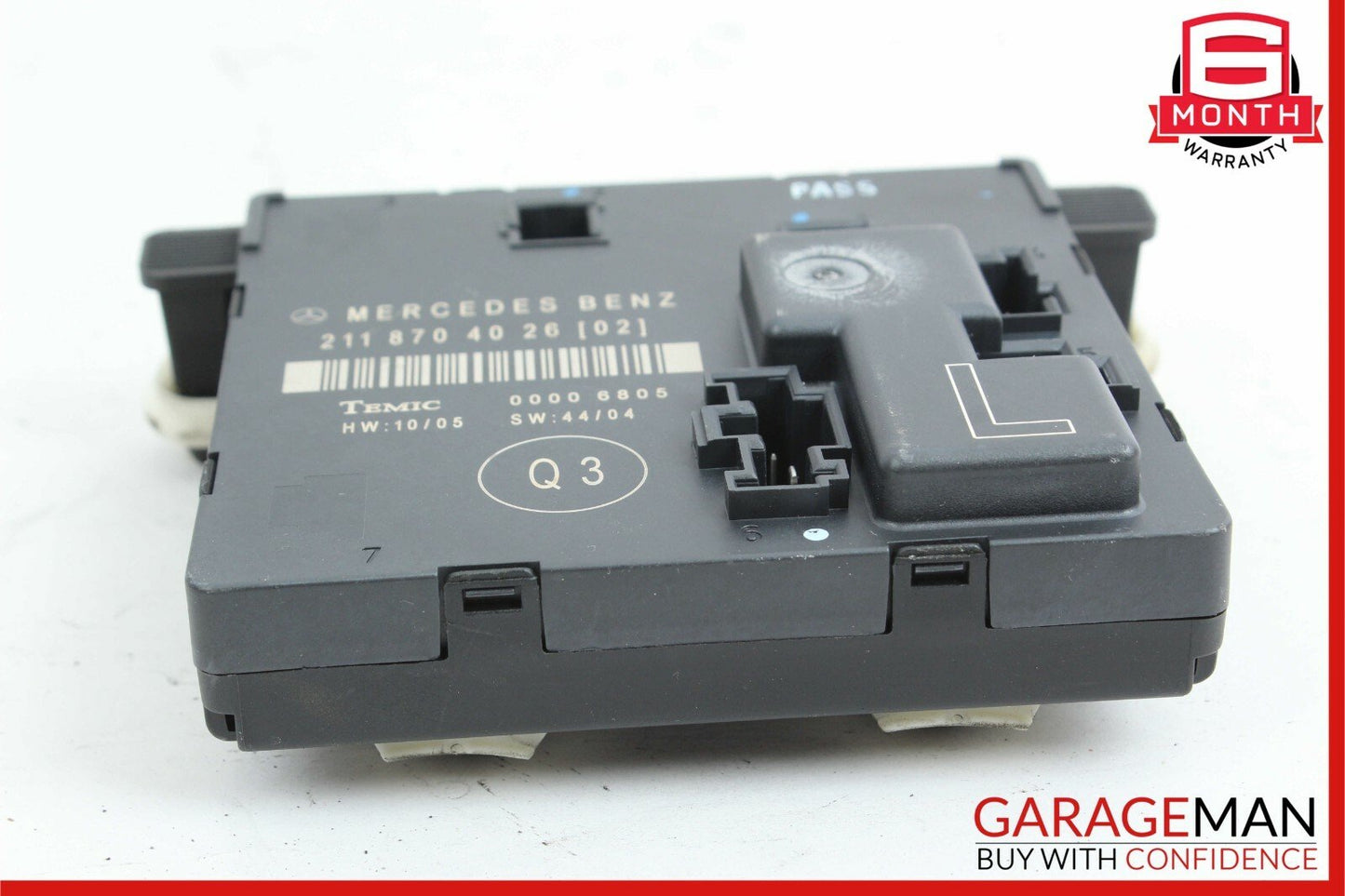 03-09 Mercedes W211 E350 E63 AMG Rear Left Driver Side Door Control Module Unit