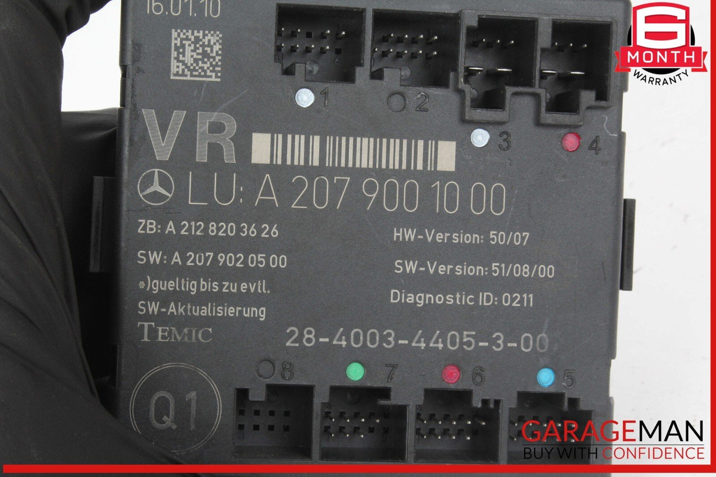08-18 Mercedes W212 E350 E400 C250 Front Right Side Door Control Module Unit OEM