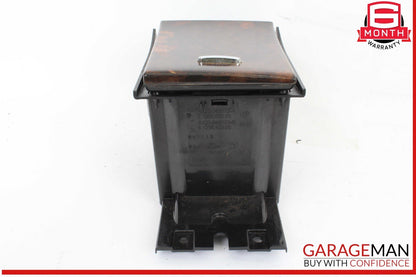 09-15 Jaguar X250 XF XFR Center Console Storage Compartment Wood OEM