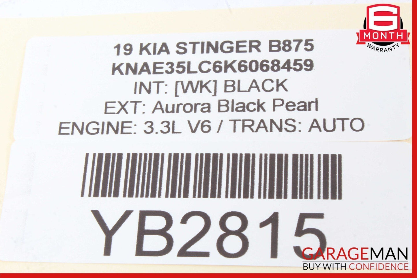 18-21 Kia Stinger Rear Left Driver Side Door Wire Wiring Harness OEM