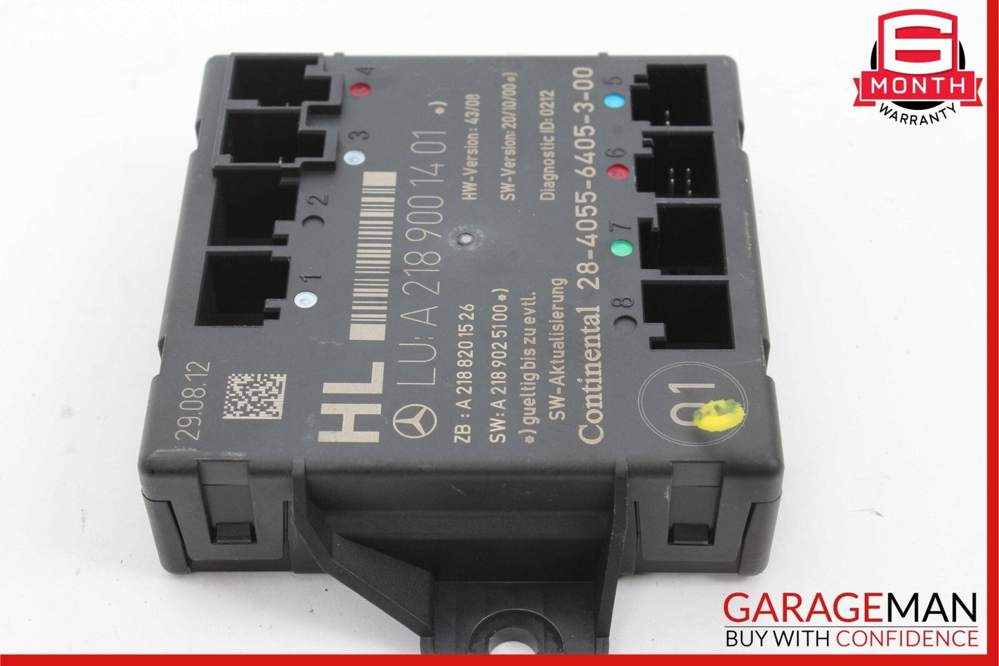 08-15 Mercedes W204 C250 Rear Left Driver Side Door Control Module Q1 OEM