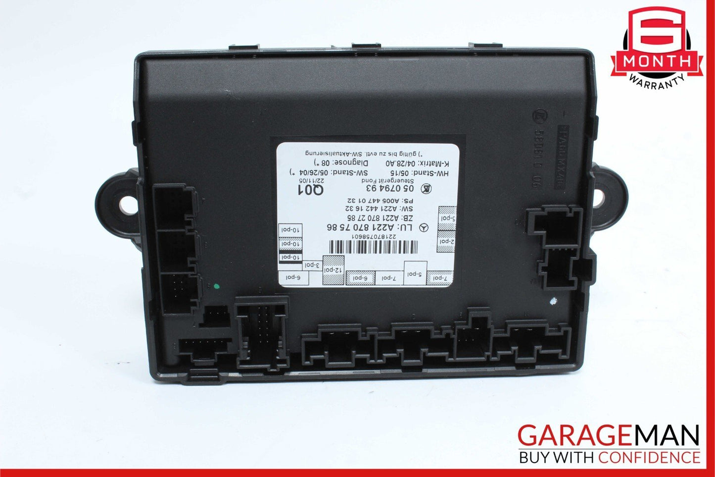 07-13 Mercedes W221 S550 S600 Rear Right / Left Side Door Control Module OEM