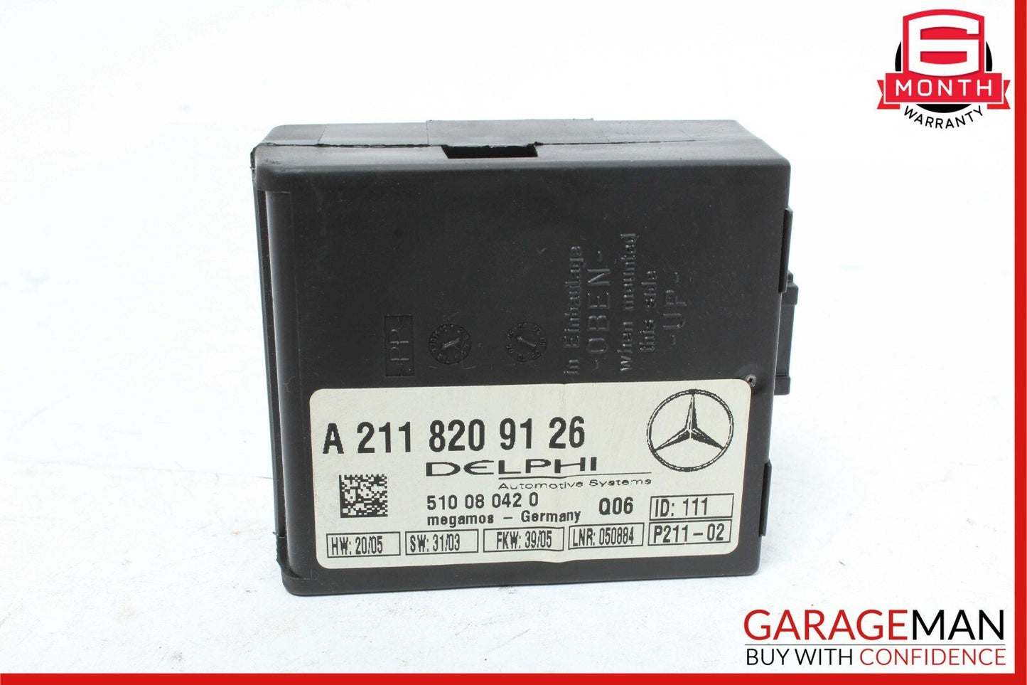 05-11 Mercedes R171 SLK280 SL500 Anti Theft Alarm Sensor Control Module OEM