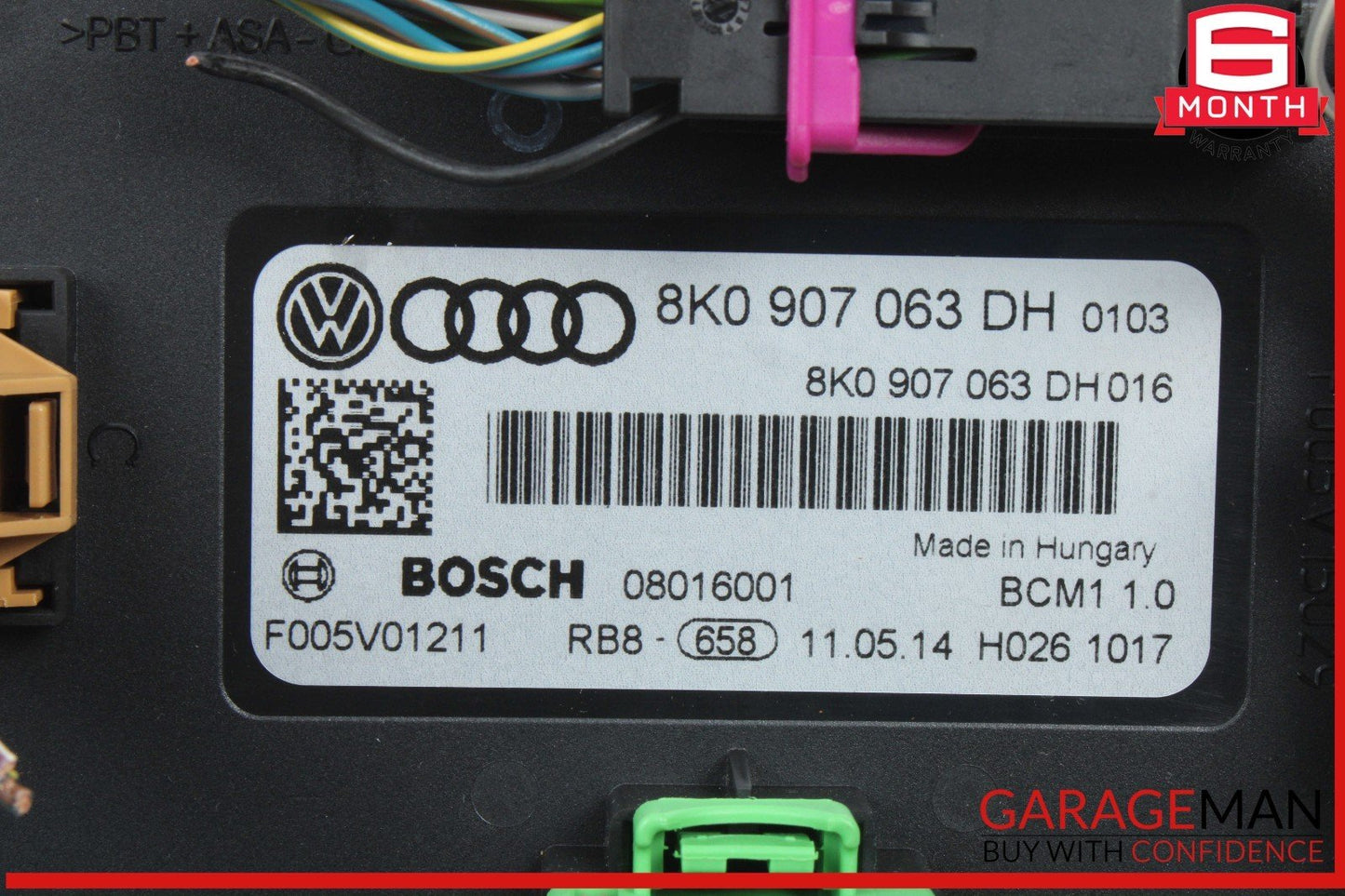 09-17 Audi SQ5 A4 A5 Q5 BCM Onboard Supply Control Module Unit 8K0907063DH OEM