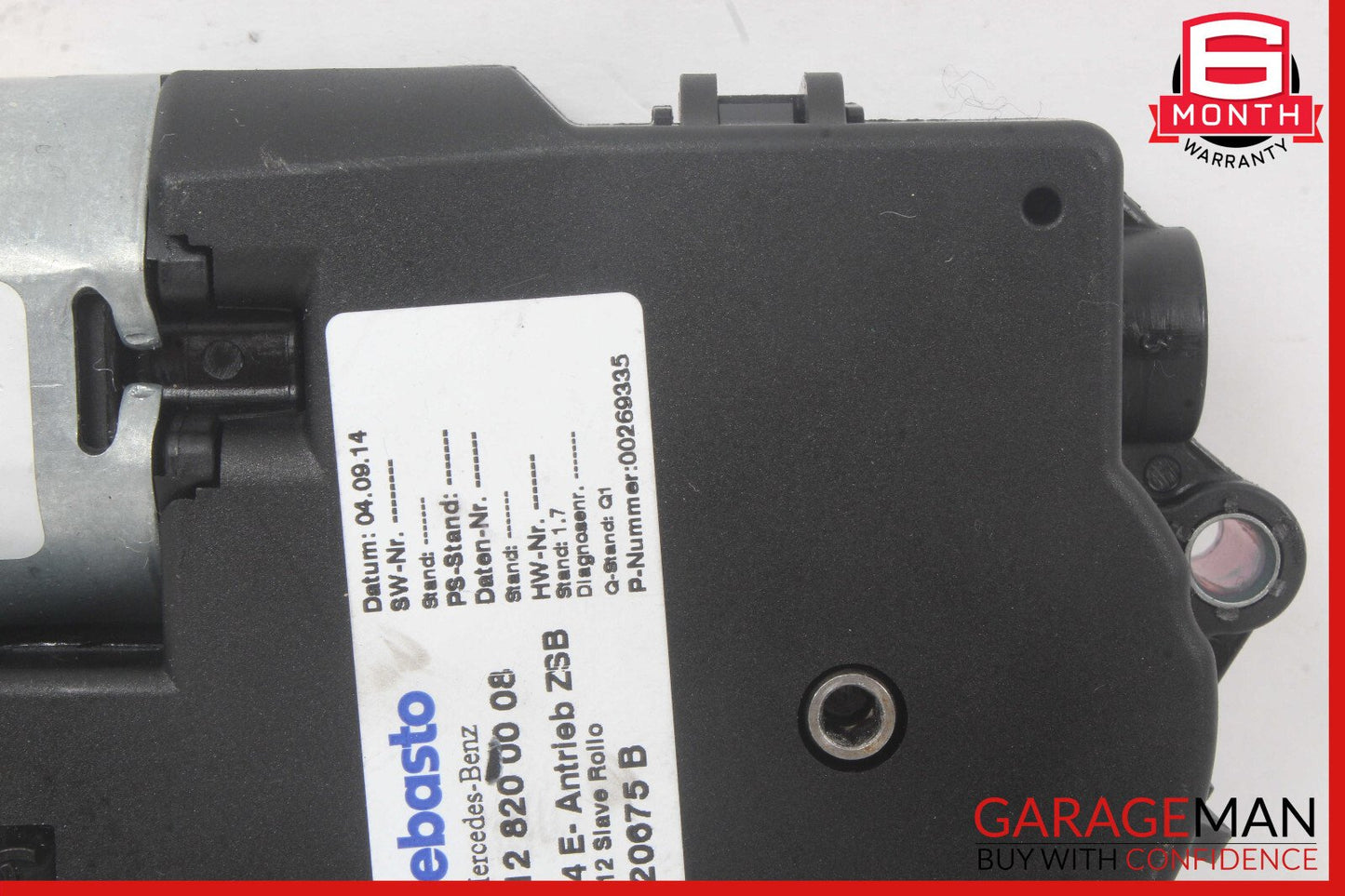 10-17 Mercedes W212 E350 E550 Top Roof Sun Shade Screen Roller Blind Motor Unit