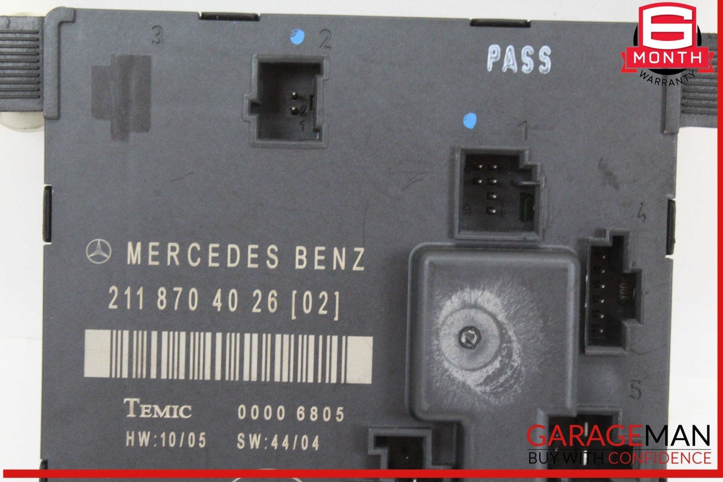 03-09 Mercedes W211 E550 E63 AMG Rear Left Driver Side Door Control Module OEM
