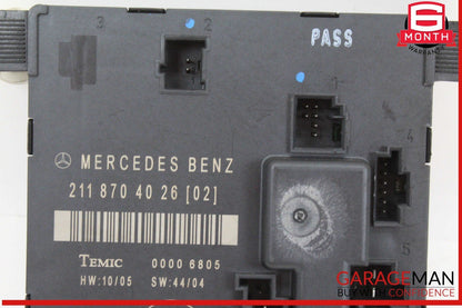 03-09 Mercedes W211 E550 E63 AMG Rear Left Driver Side Door Control Module OEM