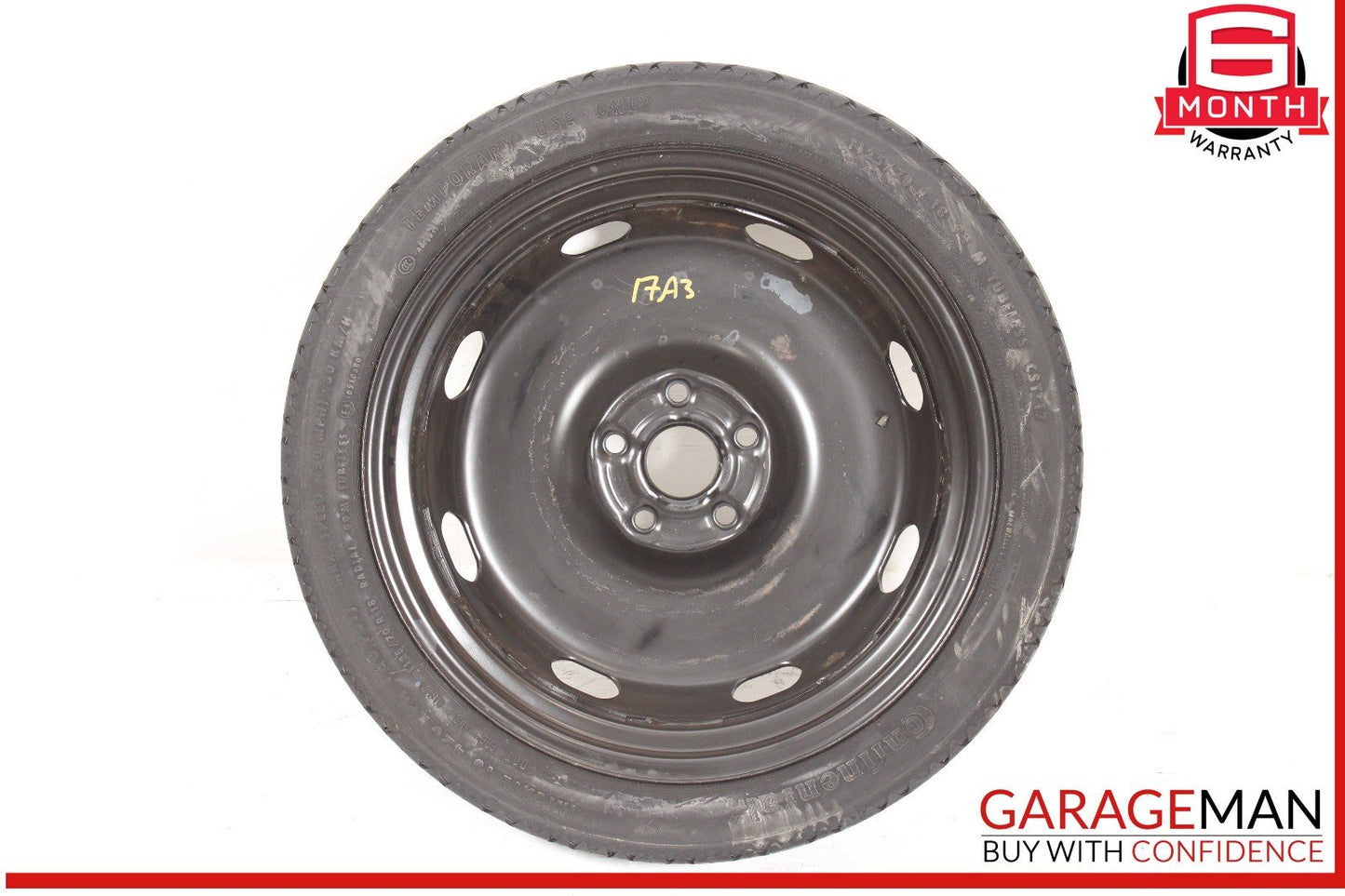 15-20 Audi A3 Emergency Spare Tire Wheel T125/70 R18 OEM