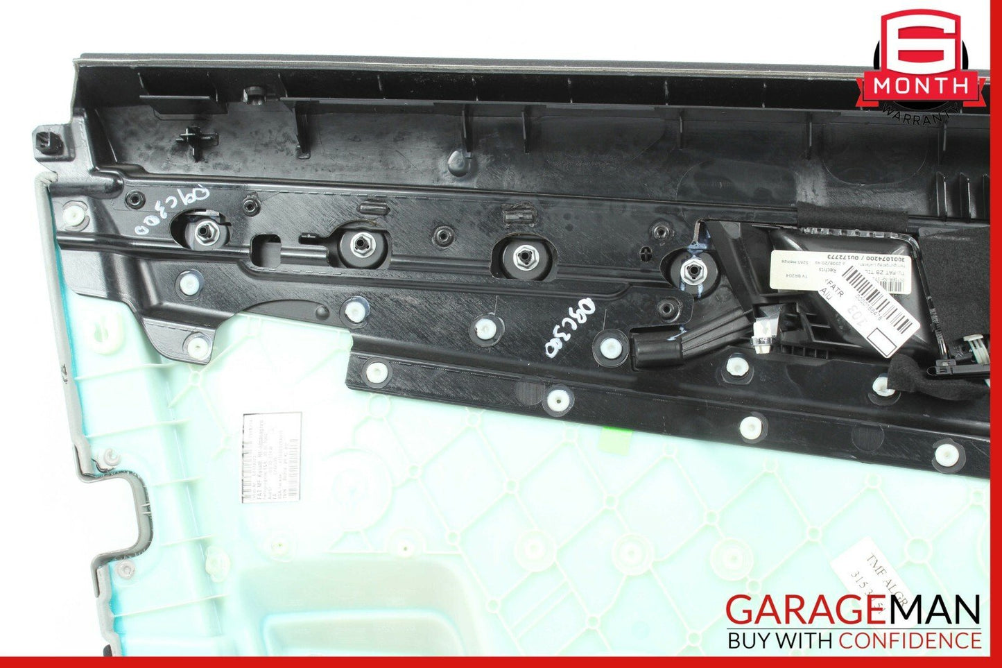 08-14 Mercedes W204 C250 Sedan Front Right Side Interior Door Panel Black Grey