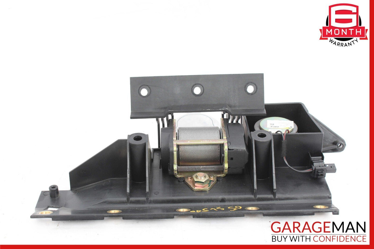 03-08 Mercedes R230 SL500 Rear Left Seatbelt Retractor Luggage Speaker Gray