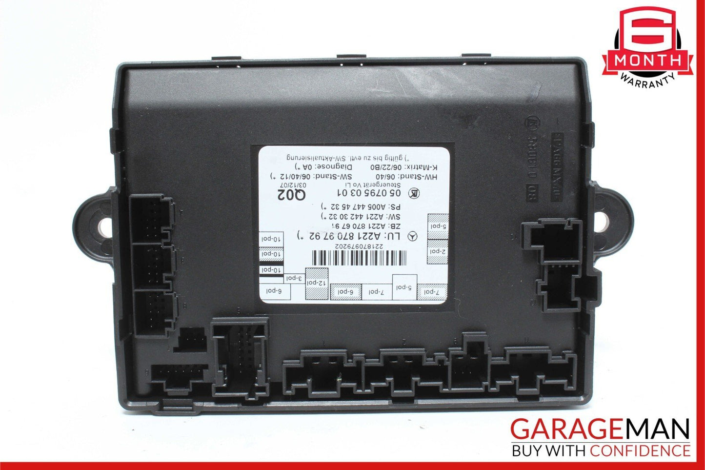 07-13 Mercedes W221 S550 4MATIC Front Left Side Door Control Controller Module