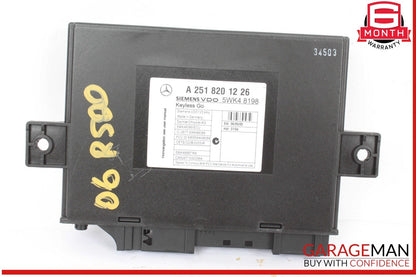 06-07 Mercedes W251 R500 4MATIC R63 AMG Keyless Go Entry Control Module OEM