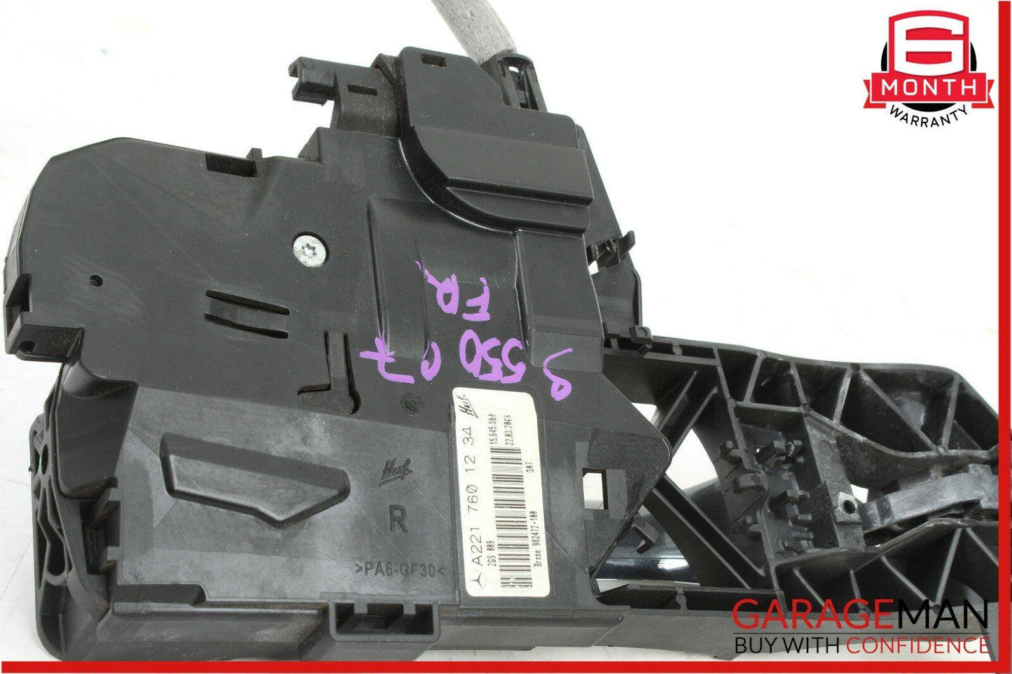 07-13 Mercedes W221 S550 Front Right Door Lock Actuator w/ Door Handle Flintgray