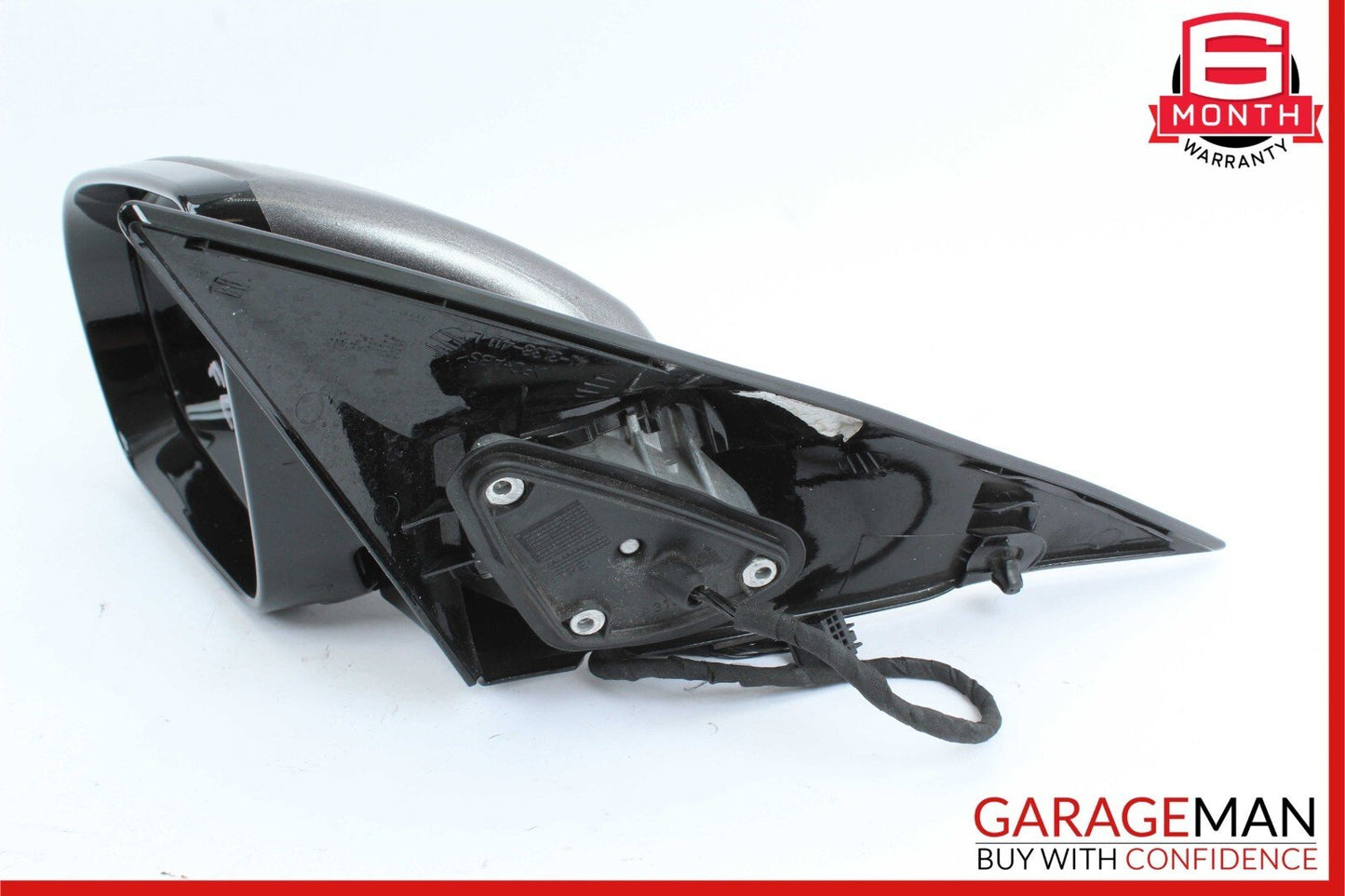 09-11 Mercedes R171 SLK350 Front Left Driver Side Mirror Door Rear View Black