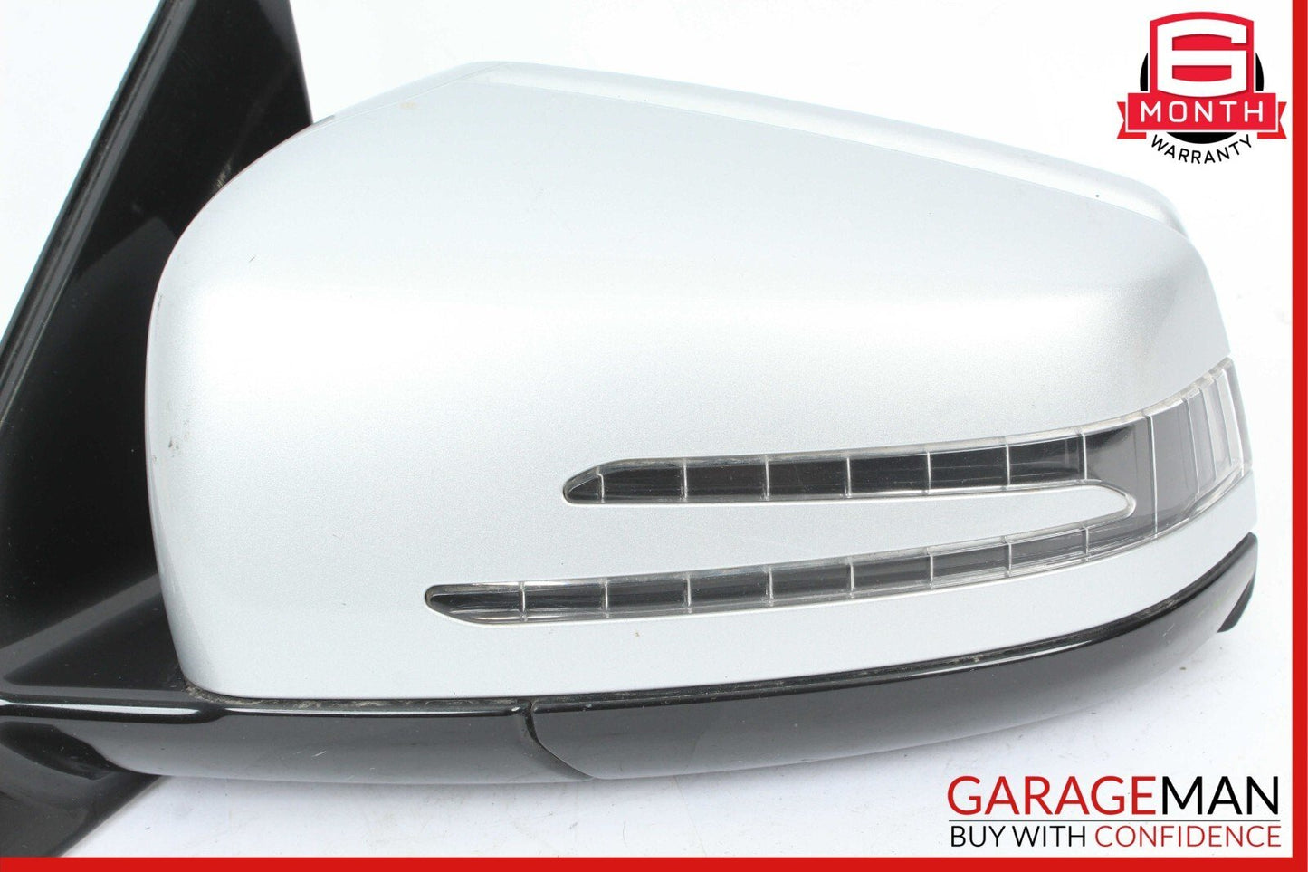 10-13 Mercedes W212 E400 Front Left Side Mirror Door Rear View Iridium Silver