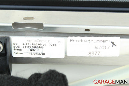 07-13 MERCEDES W221 S550 S63 AMG REAR WINDOW SUN SHADE SCREEN ROLLER BLIND GRAY