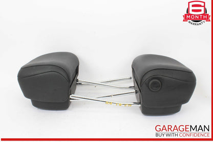 17-19 Audi A4 Front Left & Front Right Side Head Rest Headrest Black OEM