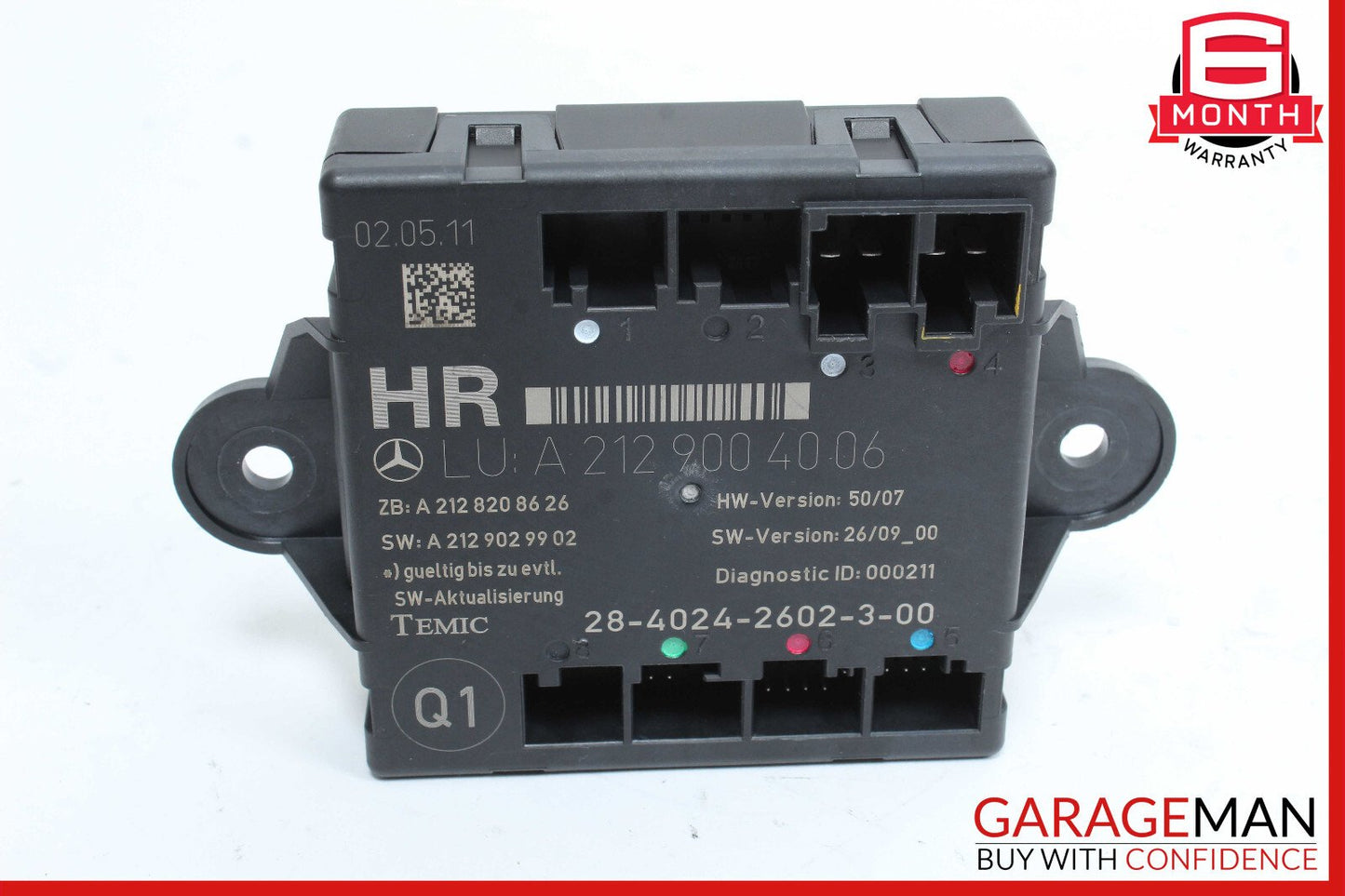 08-18 Mercedes W212 E350 C350 GLK350 Rear Right Side Door Control Module OEM