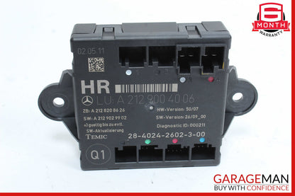 08-18 Mercedes W212 E350 C350 GLK350 Rear Right Side Door Control Module OEM