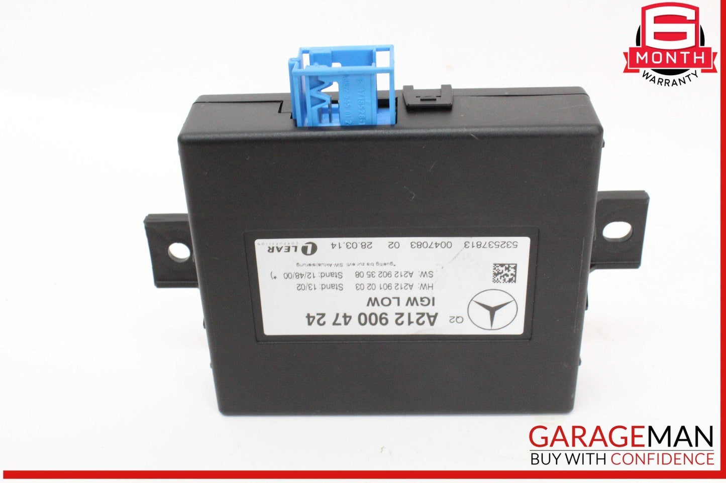 14-16 Mercedes W212 E350 Central Gateway Control Module Unit 2129004724 OEM
