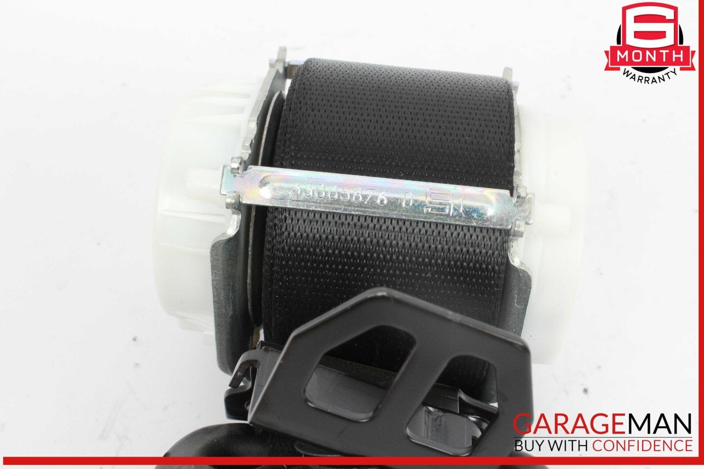 16-22 BMW X1 Rear Inner Outer Center Side Seat Belt Seatbelt Retractor Black OEM