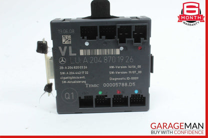 08-18 Mercedes W204 C300 E400 Front Left Driver Side Door Control Module OEM